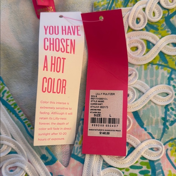 Lilly Pulitzer Green and Blue Sleeveless Sundress - Picture 4 of 5